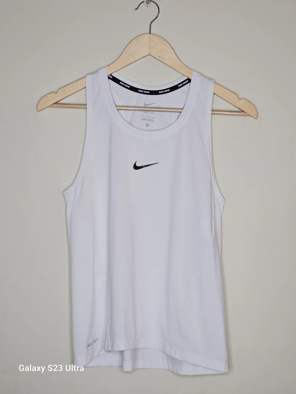 Nike Swim Essential Tank Top with Black Swoosh Women